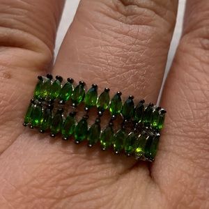 Peridot silver rings